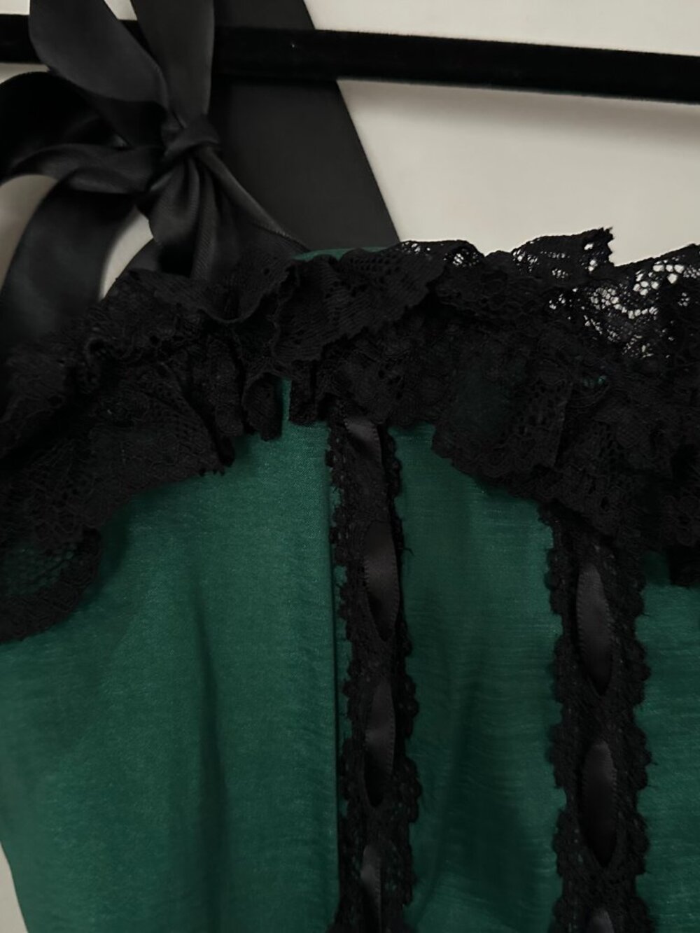 Dolls Kill Widow Gothic Elegance Lace Trim Corset Top Large - Picture 5 of 15